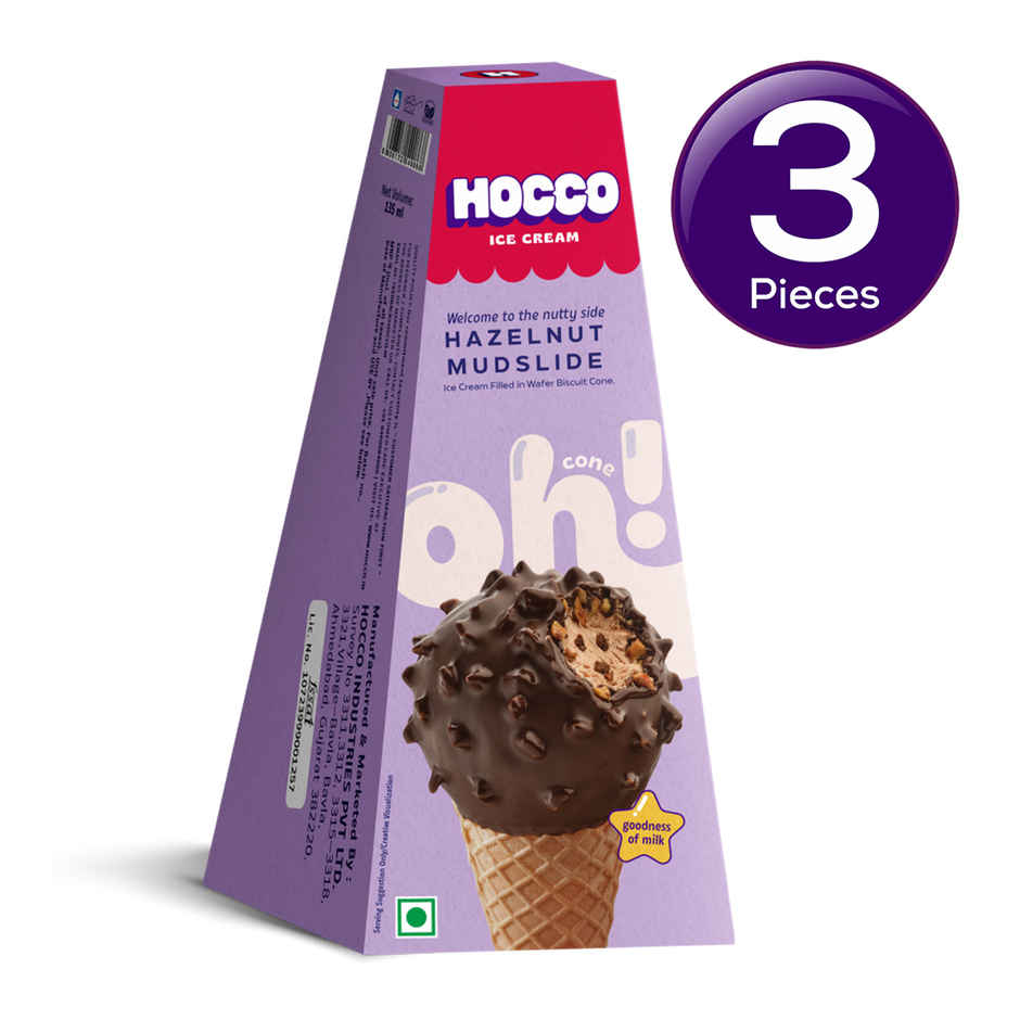 Hocco Hazelnut Mudslide Ice Cream Cone Combo