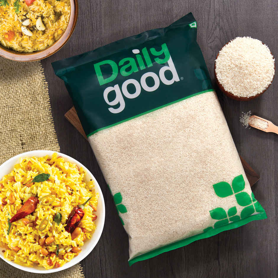 Daily Good Sona Masoori Raw Rice(1kg) & Daily Good Unpolished Toor / Tur / Arhar Dal(500gms) Combo