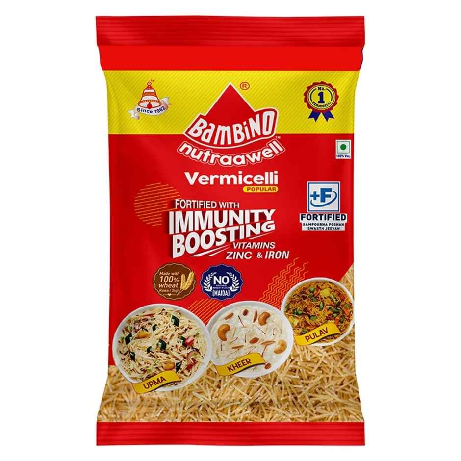Bambino Regular Vermicelli Seviyan | Pure Suji, No Maida, Protein Rich