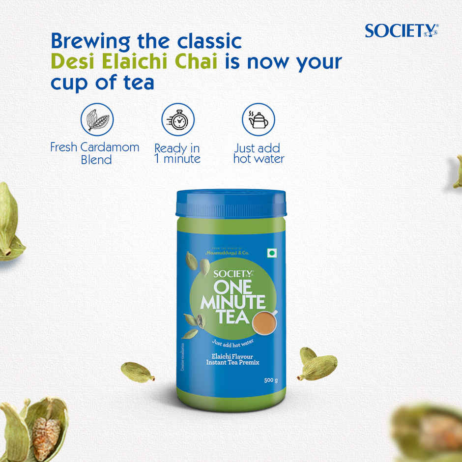 Society OMT Elaichi Instant Tea Premix Jar