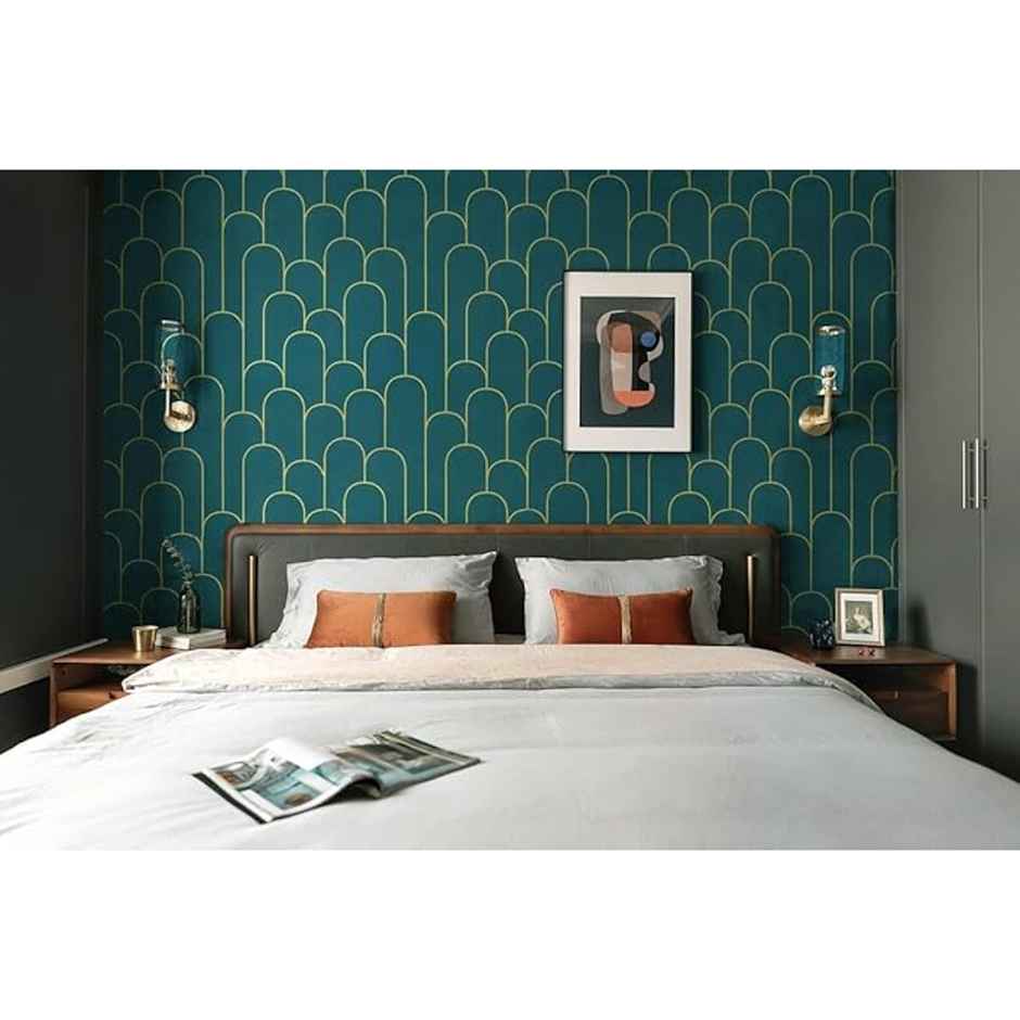Wollzo Green Decorative Wallpaper