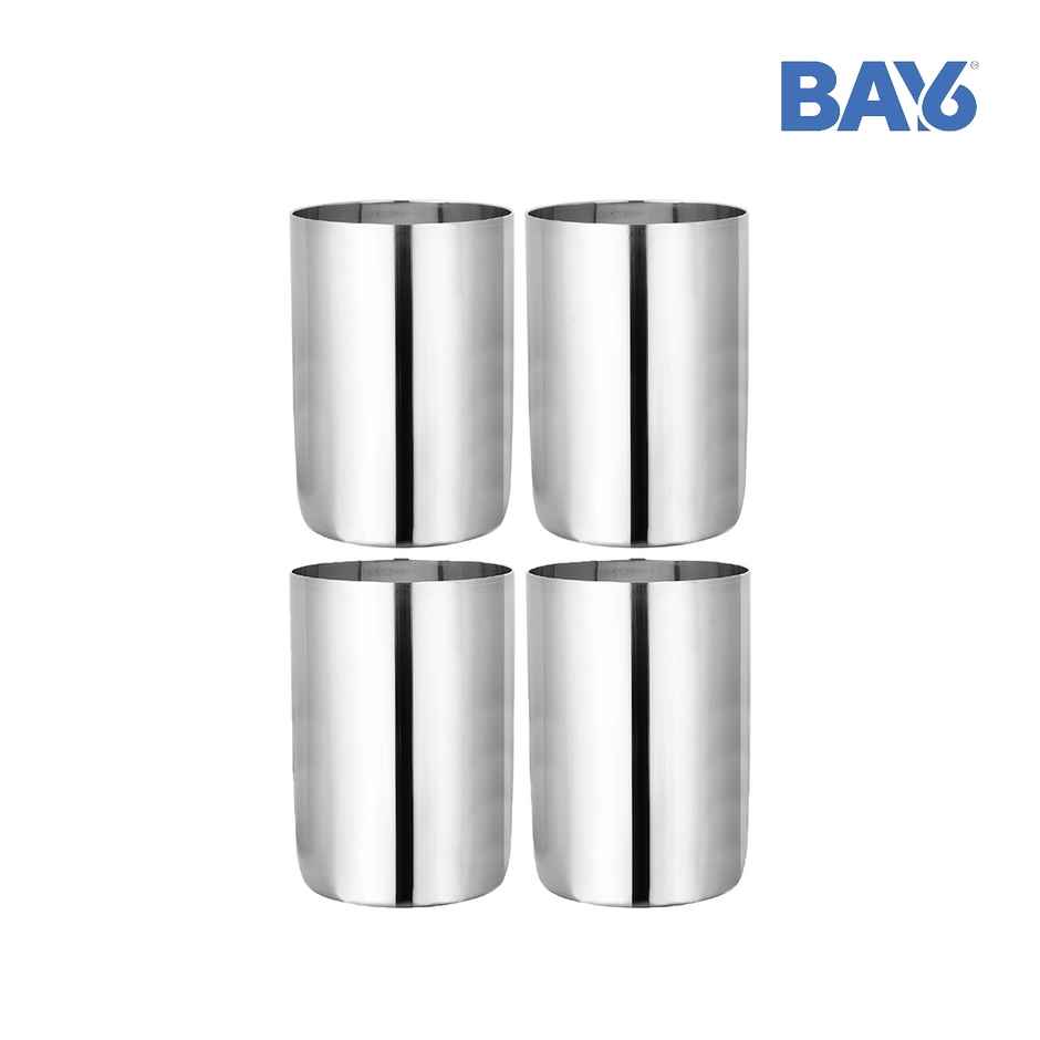 BAY6 Steel Amrapalli Glass Set - 300 ml - (4pc)