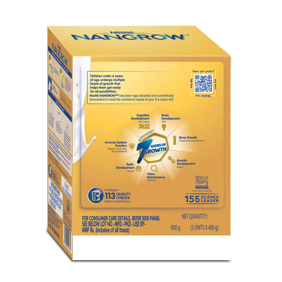 Nestle Nangrow Nutritious Milk drink for growing children | 2-6 Years