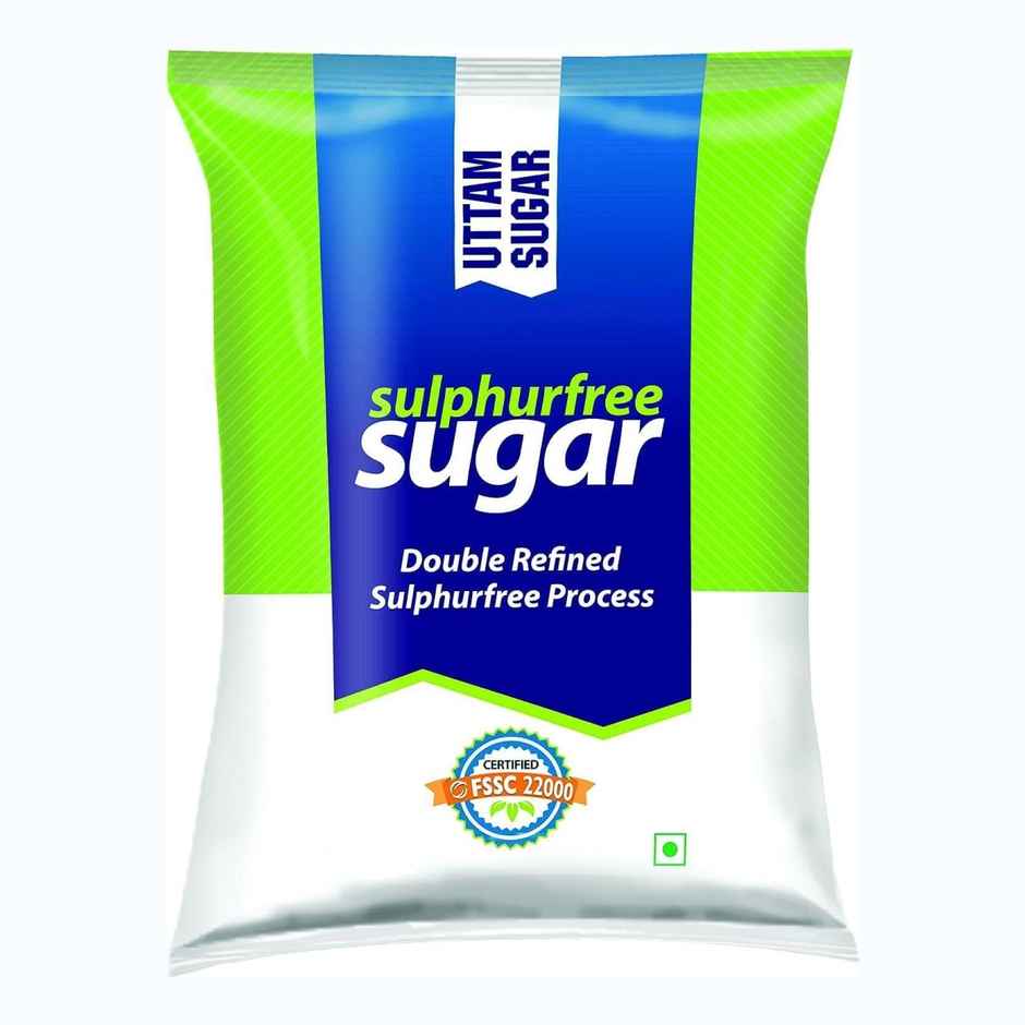 Fortune Kachi Ghani Mustard Oil (Bottle)(1 l), Uttam Sugar Sulphurless Sugar(1 kg) & Daawat Sehat Mini Mogra Rice (Broken)(5 kg) Combo