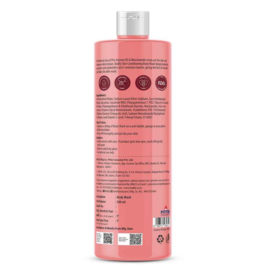 Bodify Niacinamide And Pro Vitamin B5 Body Wash