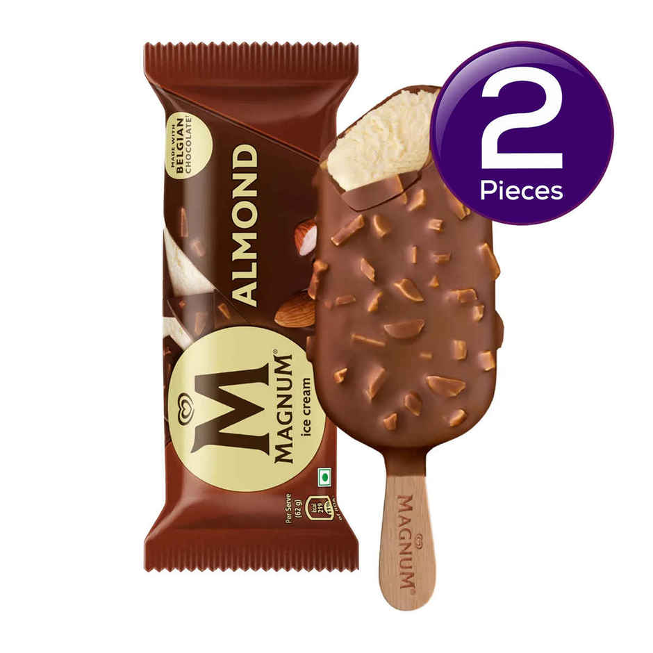 Kwality Wall's Magnum Chocolate Almond Ice Cream Stick Combo