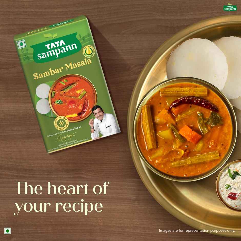 Tata Sampann Sambar Masala Powder With Natural Oils, Rich Aroma & Flavour