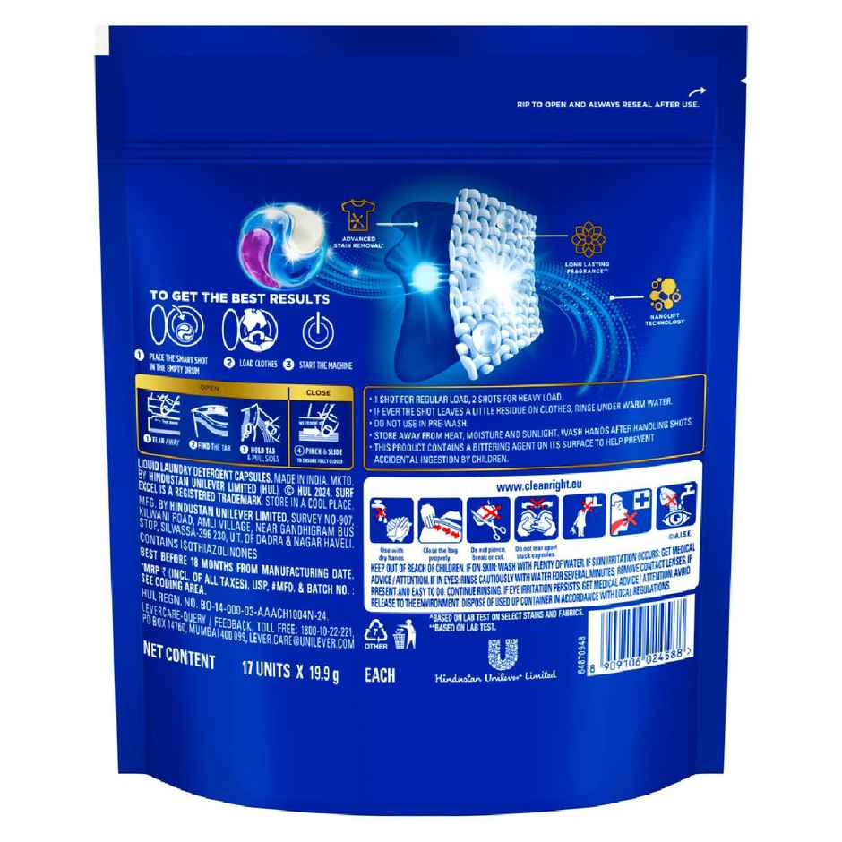 Surf Excel 3 in 1 Smart Shots