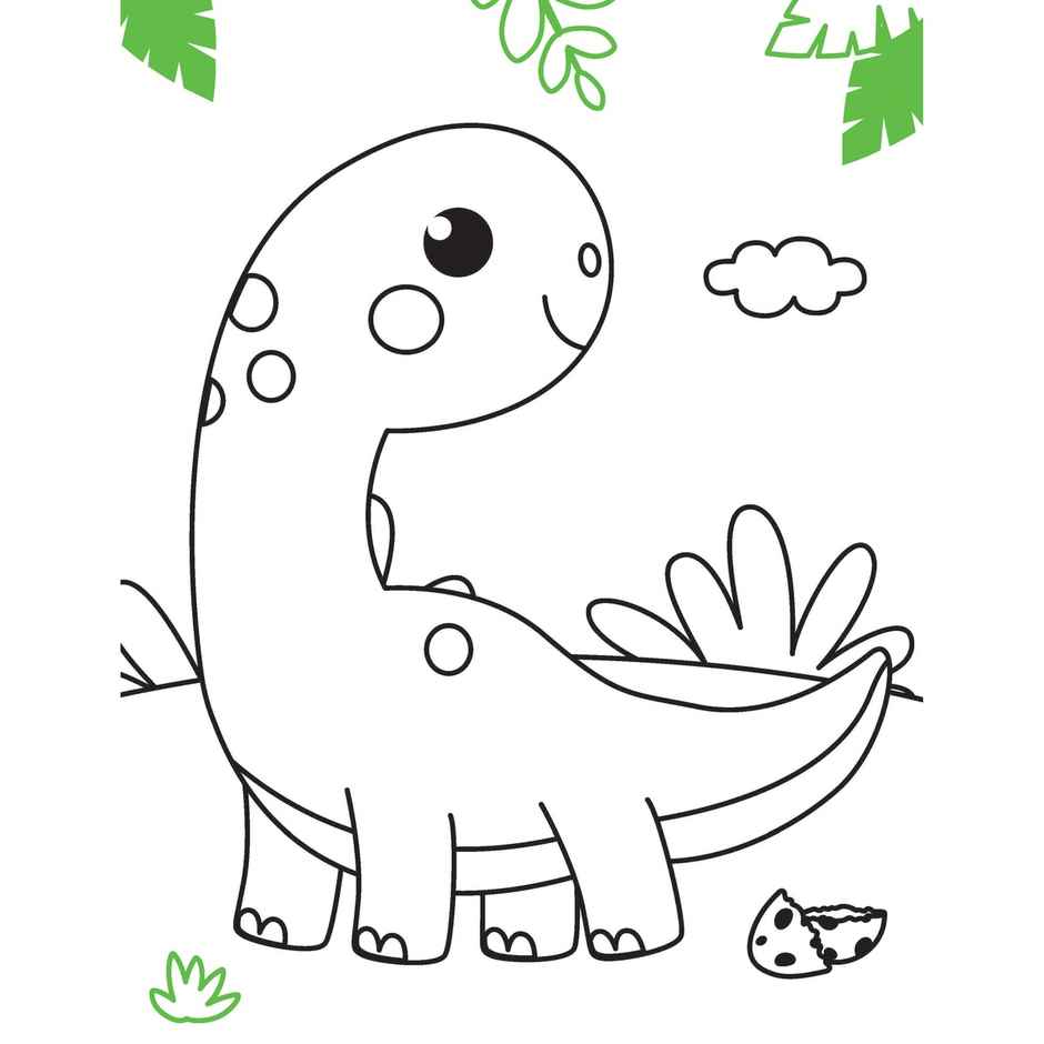 Dinosaur Neon Colour & Sticker Dots Book Over 500 Stickers Book for kids|Fun Coloring Book for kids