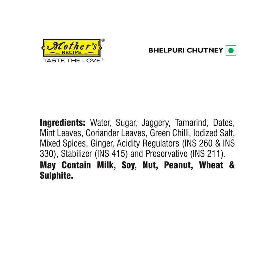 Mother's Recipe Bhel Puri Chutney