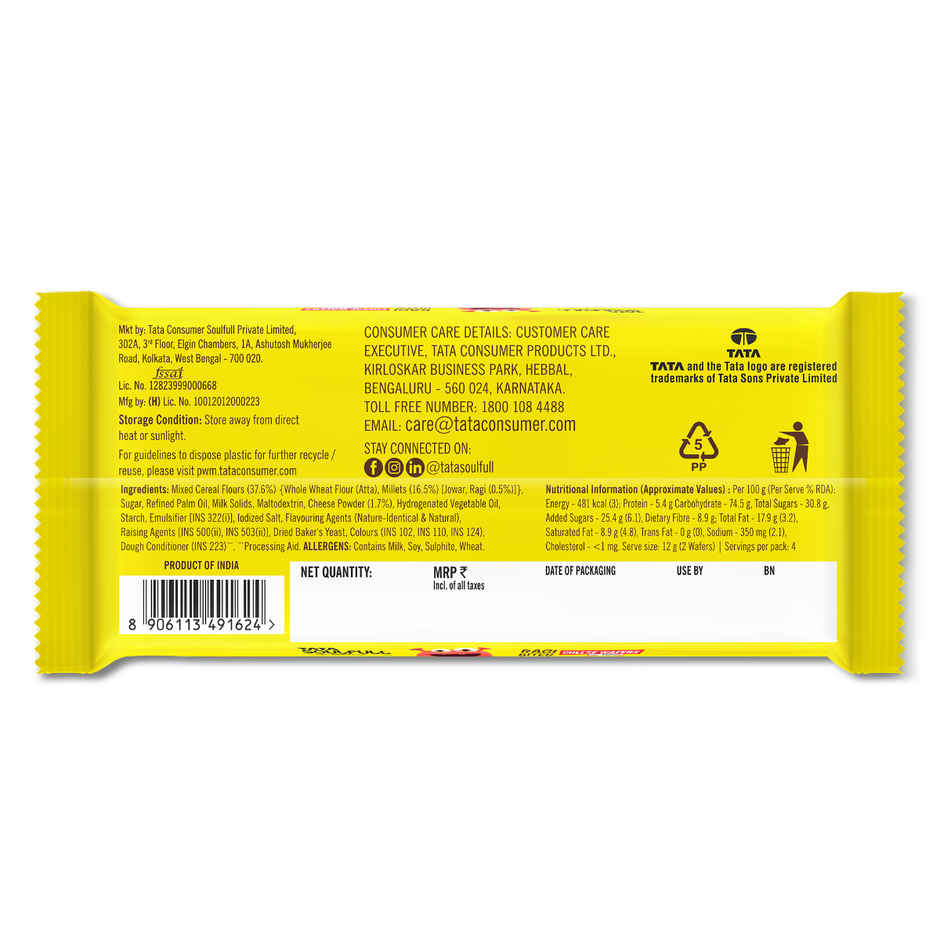 Tata Soulfull Ragi Bites | Cheese Wafers | No Maida