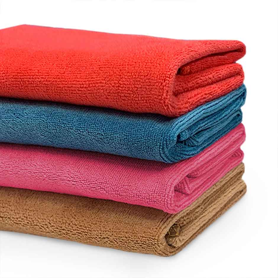 Sassoon Microfiber Multipurpose Cleaning Cloth (Pack of 4) | Assorted | 40 x 40 cm