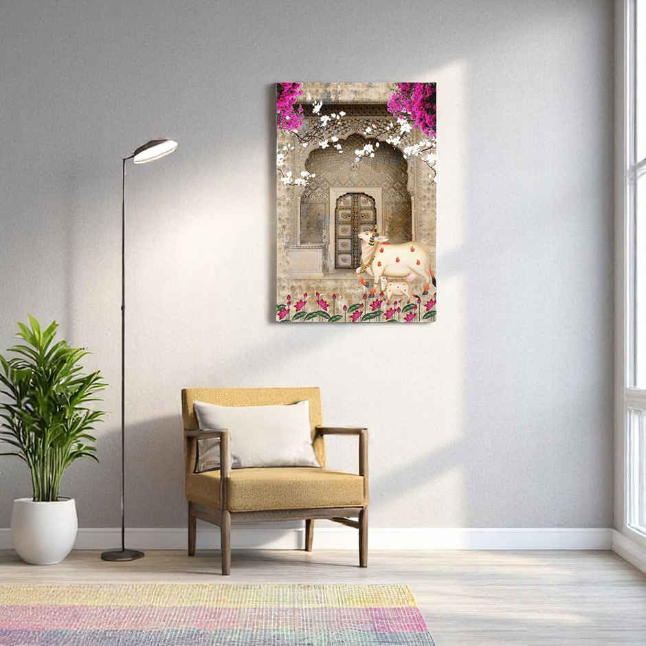 Paper Plane Design Indian Ethnic Traditional Wall Poster | Size 12 x 18 Inch | D92