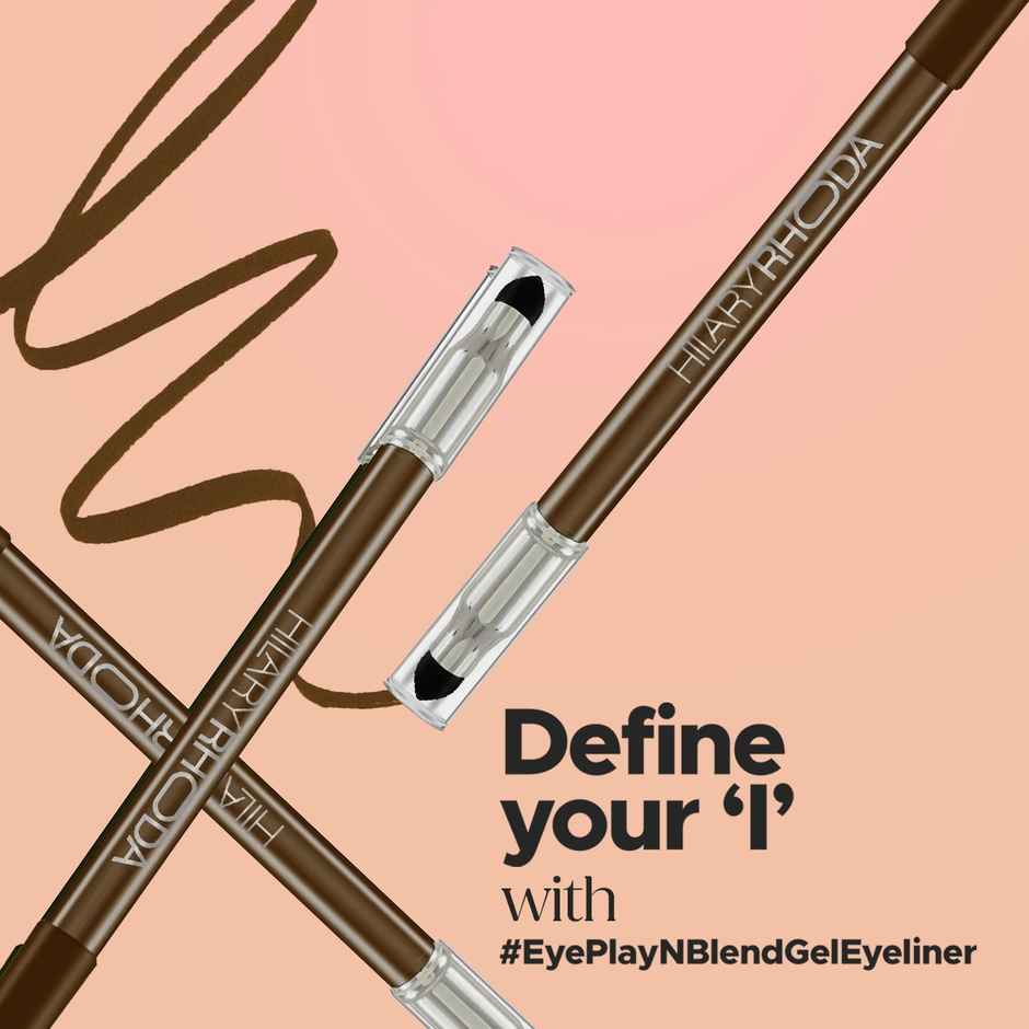 Hilary Rhoda Play n Blend Gel Eyeliner | One Stroke Application | Sparkle Bronze - Shade 04