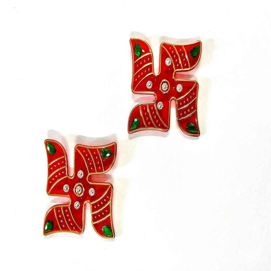 Main Door/Wall Hanging Stickers Set | Shubh Labh, Charan and Swastik