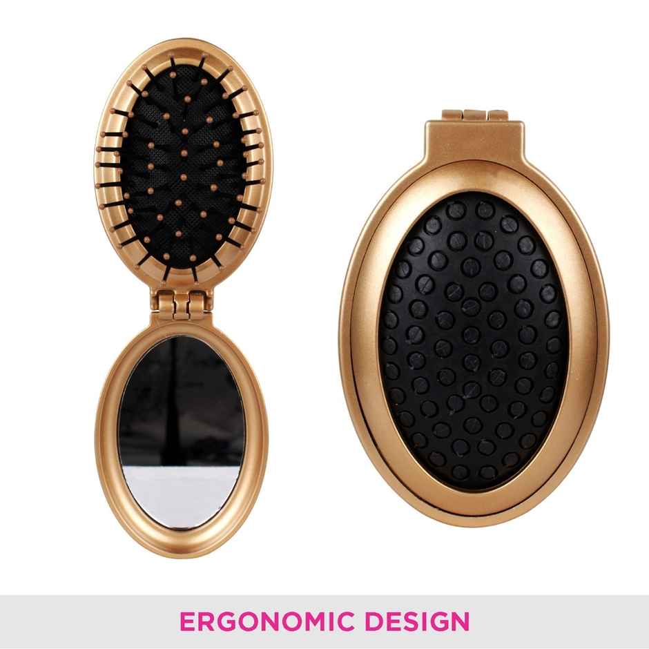 VEGA Compact Hair Brush With Foldable Mirror (R3-Fm)