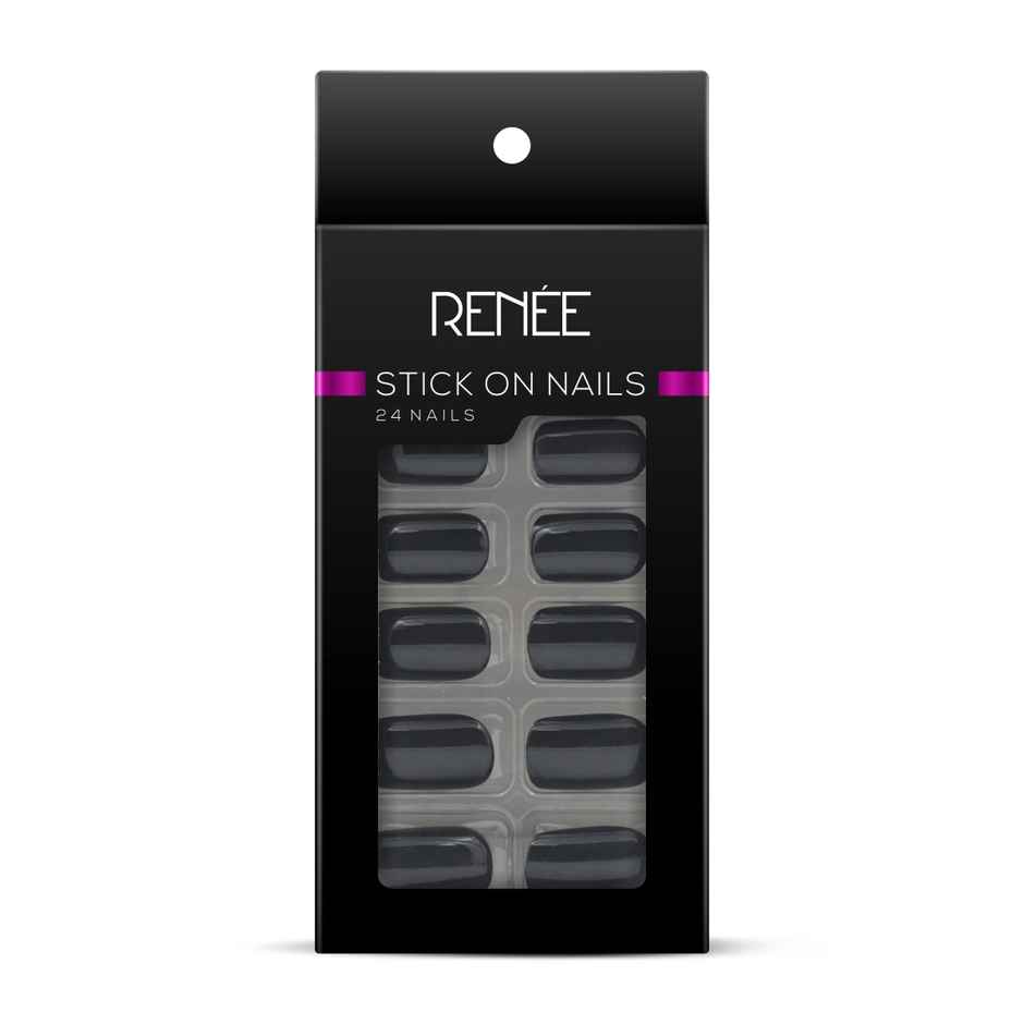 Renee Stick On Nails Bn 01| 24 Reusable Artificial Fake Nail Set
