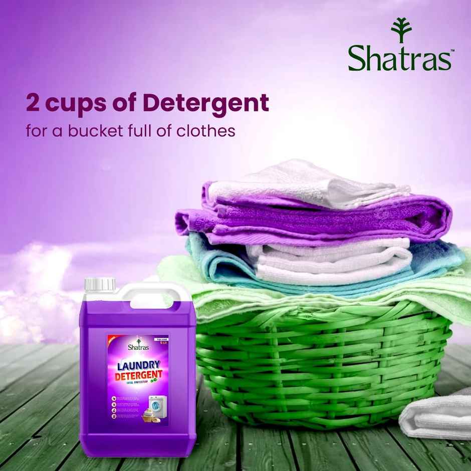 Shatras Laundry Liquid Detergent Hypoallergenic | Fresh And Pinklily - Pack Of 2