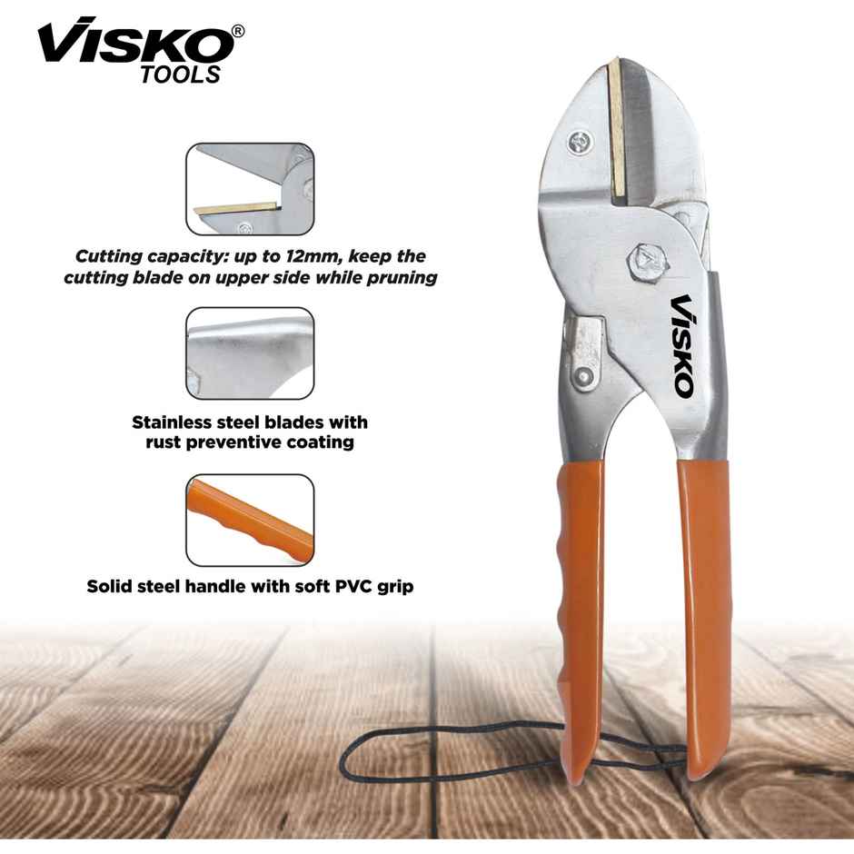Visko 615 Gtk Garden Tool Set | Orange-Green And Black | 3 pcs