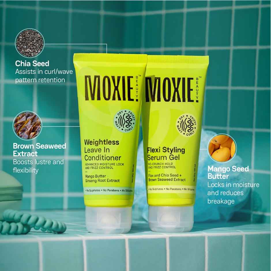 Moxie Beauty Wavy Hair Duo | Leave In Conditioner & Styling Serum Gel