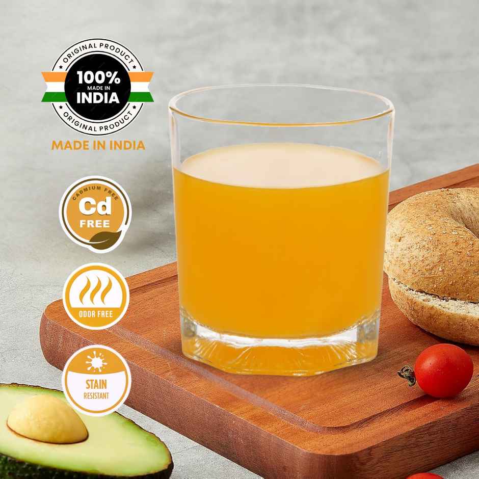 Yera Premium 260 ml Whisky Tumblers Set 6 pcs | Durable Glassware