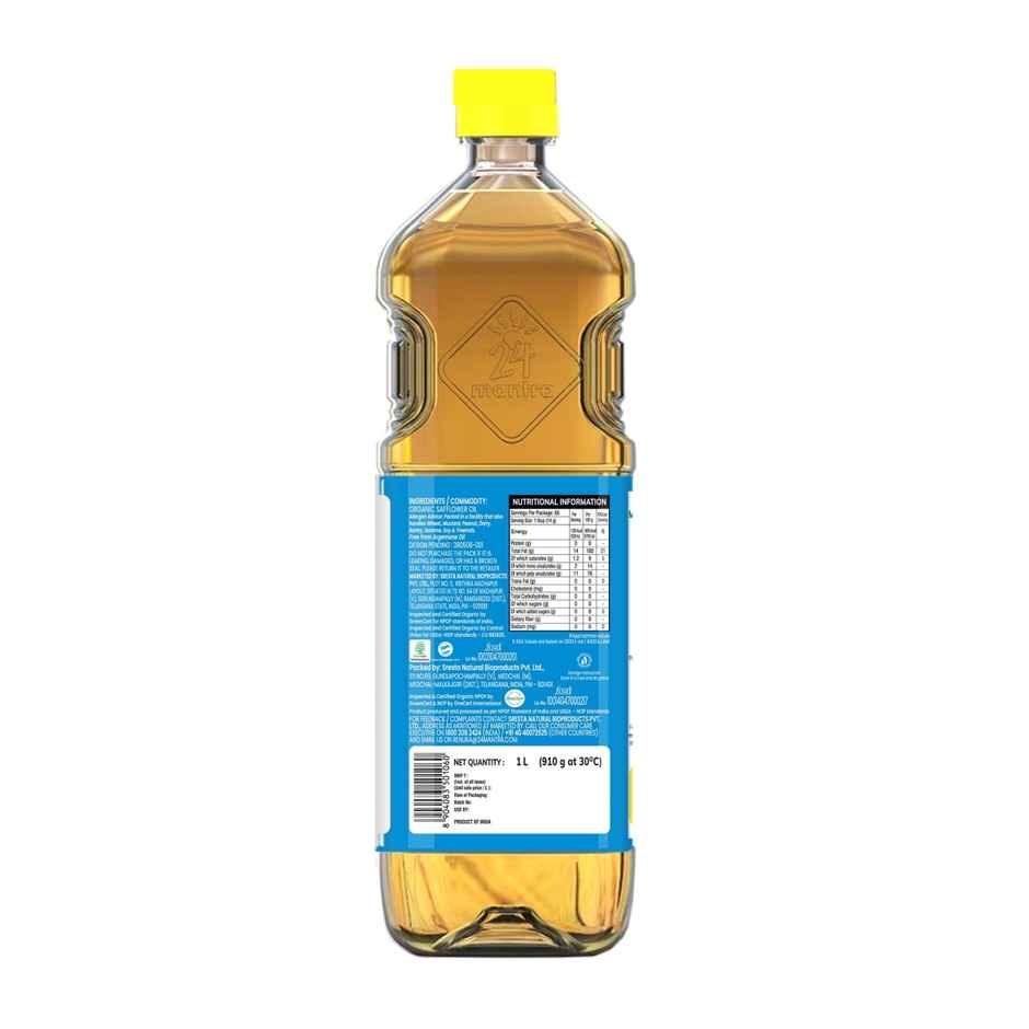 24 Mantra Organic Safflower Cold Pressed Oil | Organic Cooking Oil