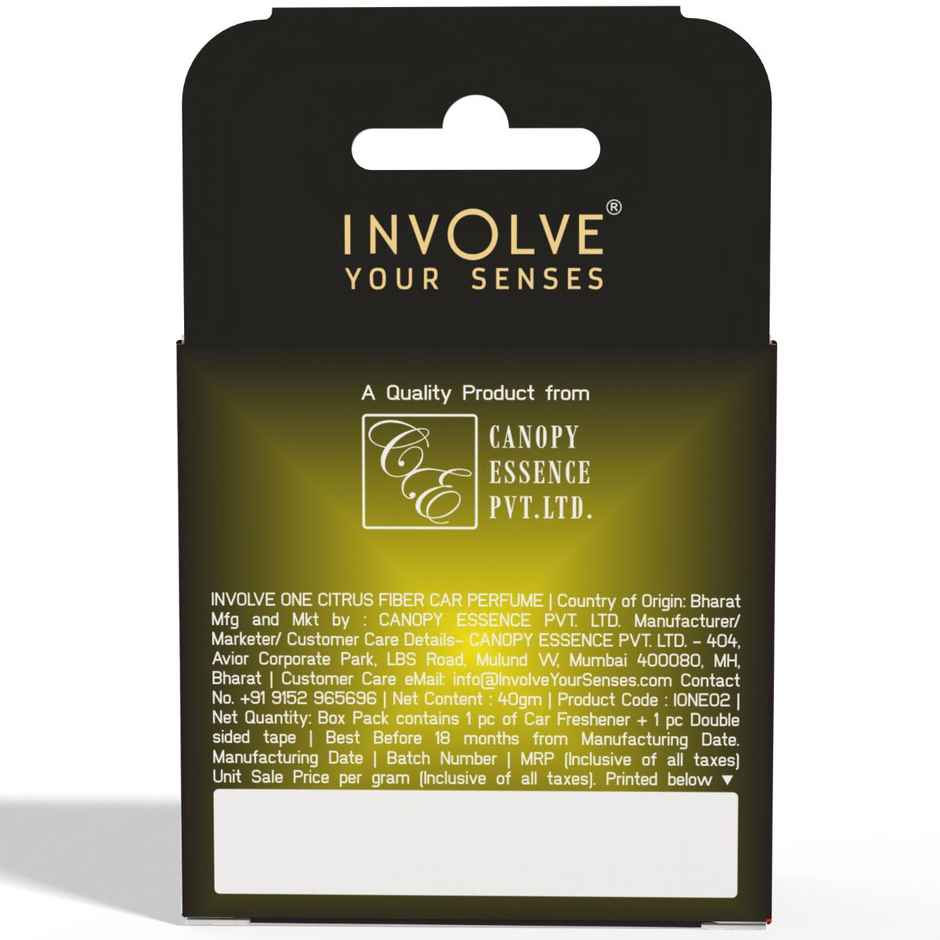 Involve Your Senses One Citrus Car Perfume To Freshen Up Your Car - Ione02