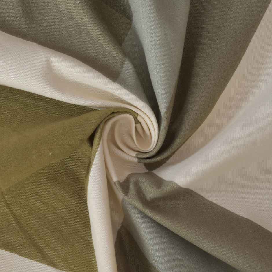 BAY6 Polyester Long Door Curtains - Set of 2 - (9x4 ft) - Dark Green