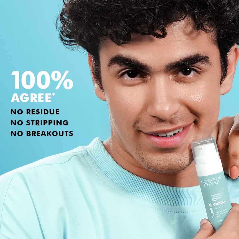 Conscious Chemist Trubiom 5% Niacinamide Serum + 1% Zinc Improves Acne Scar & Uneven Skin Texture
