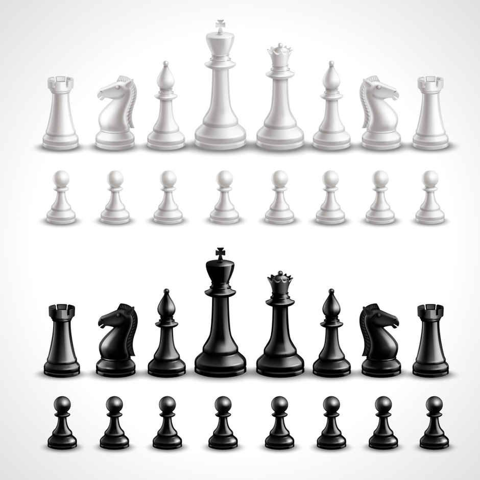 Funskool Black And White Chess Board Set