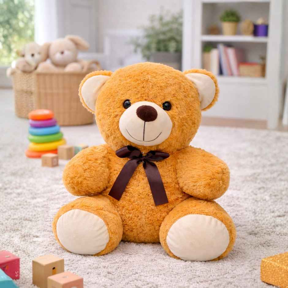 Toytales Cute Brown Teddy Bear | Soft Toy Plushie Stuffed Animal | Toys For Kids | Gift For Girls