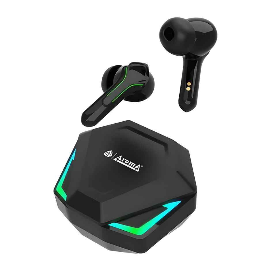 Aroma NB138 Bound - 60 Hours Playback | TWS | ANC with 32dB Noise Cancellation | Black