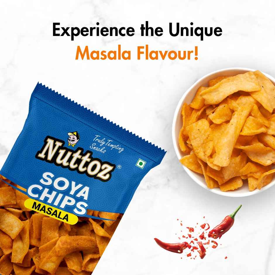 Nuttoz Soya Chips Masala | Savory Snack