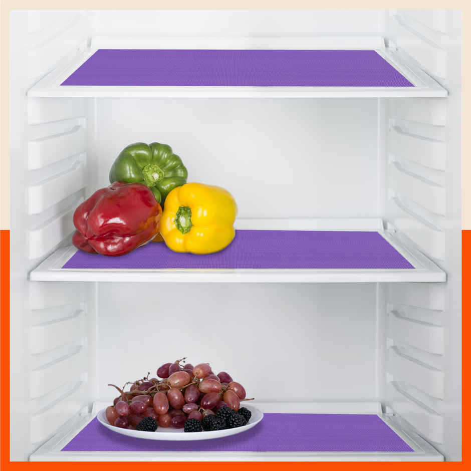 Bathla Shelf Liner | 45cm x 3 m | Multipurpose, Reusable, Washable, Temperature Resistant | Purple