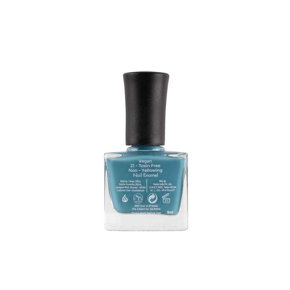 Color Fx Teal Pastel Nail Polish, Long Lasting Nail Paint 162