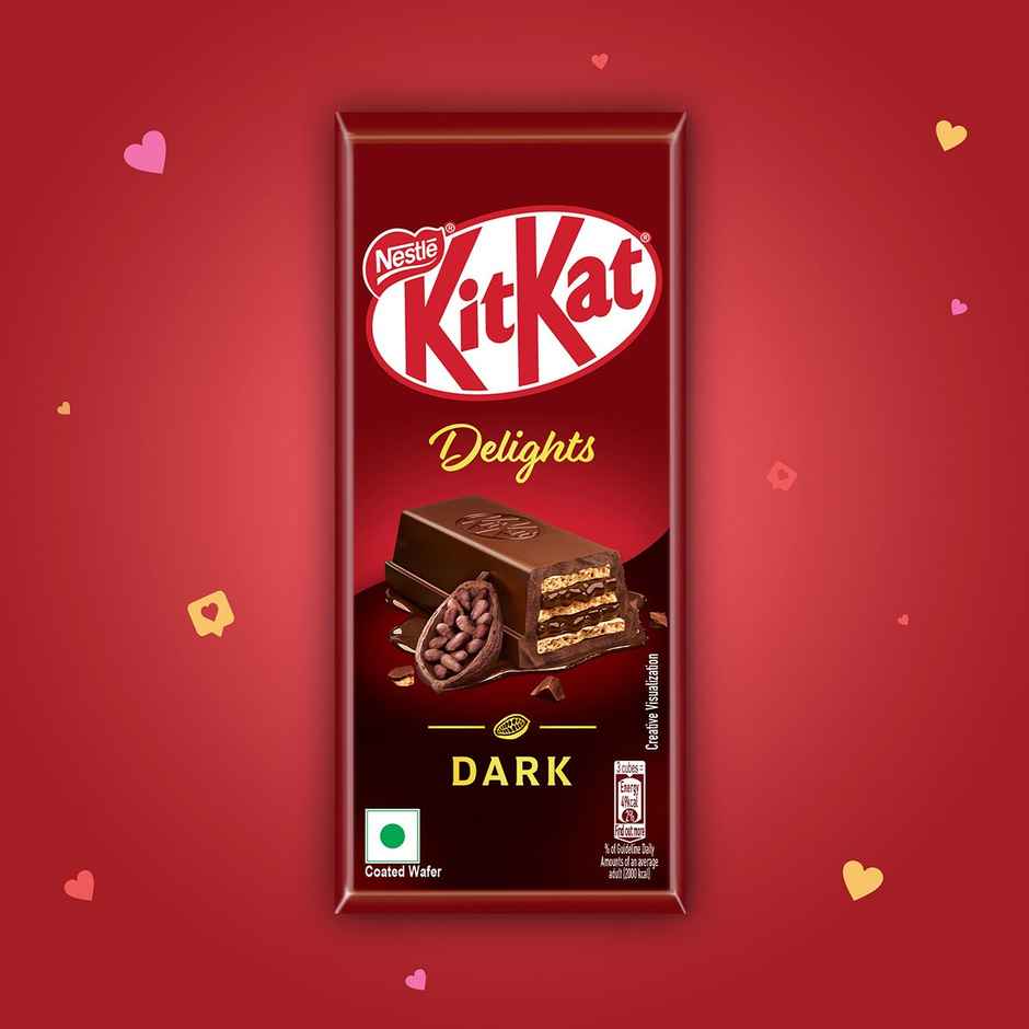 Nestle KitKat Delights Dark Chocolate Coated Wafer Bar