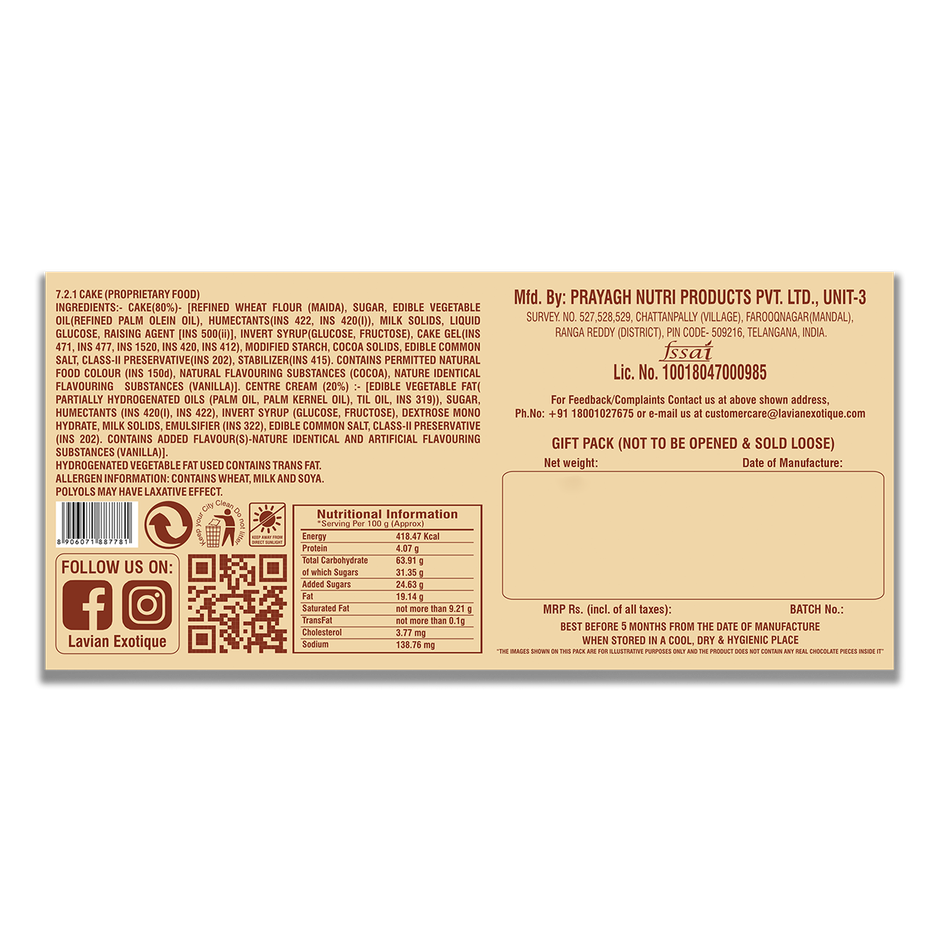 Lavian Exotique Creme Cups Chocolate | Dessert Delight