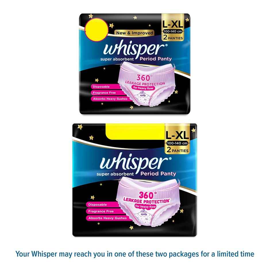 Whisper Super Absorbent Period Panty | L-XL