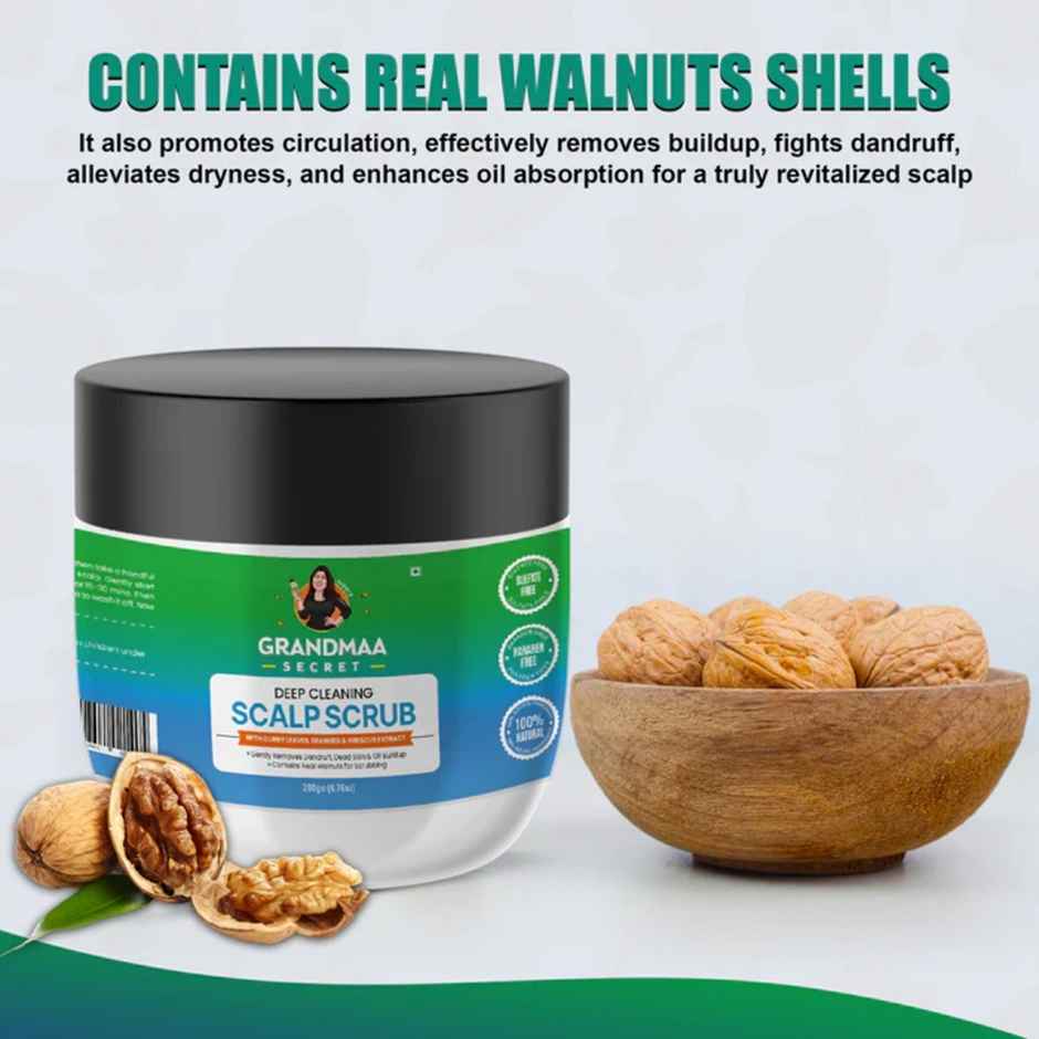 Nidhi'S Grandmaa Secret Scalp Scrub With Curry Leaves And Seaweed