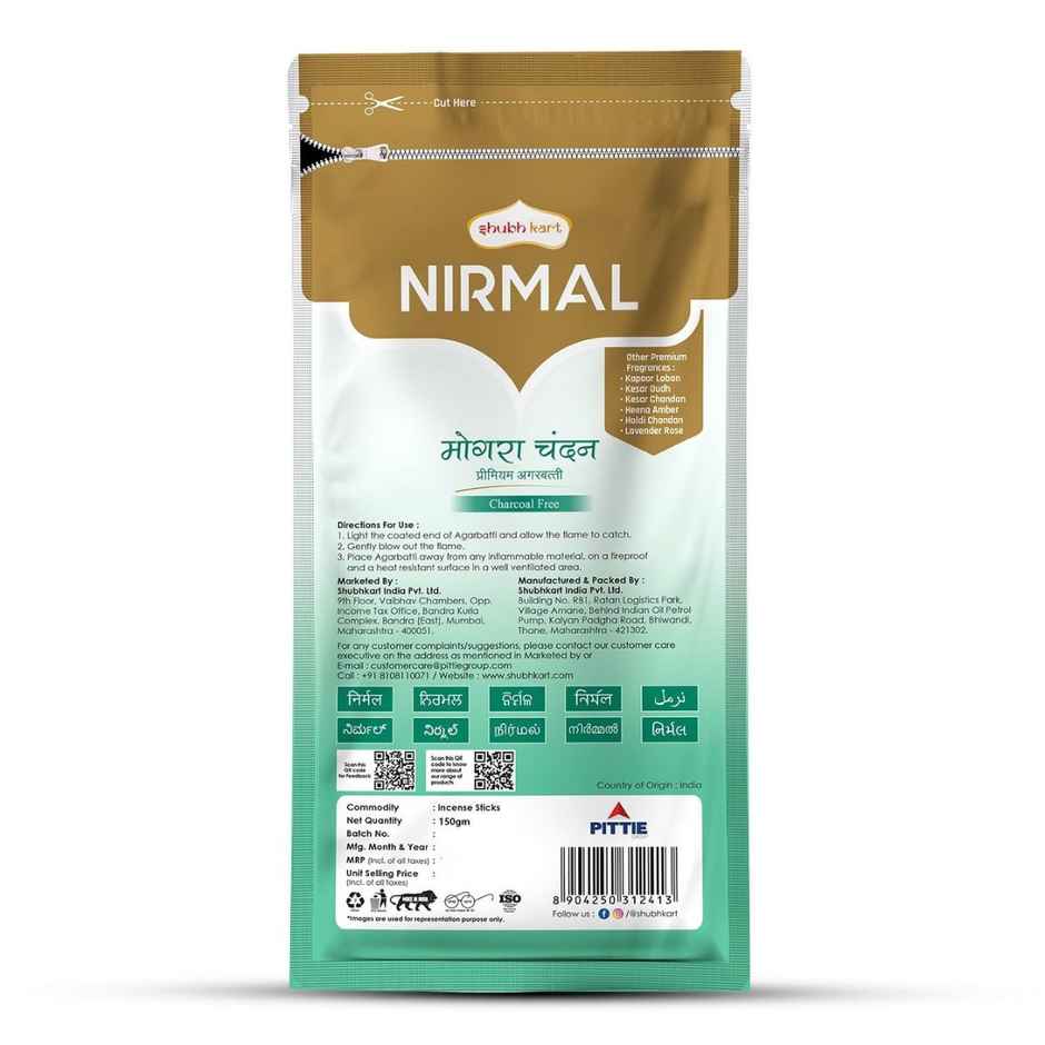 Nirmal Mogra Chandan Agarbatti Zipper | Shubhkart