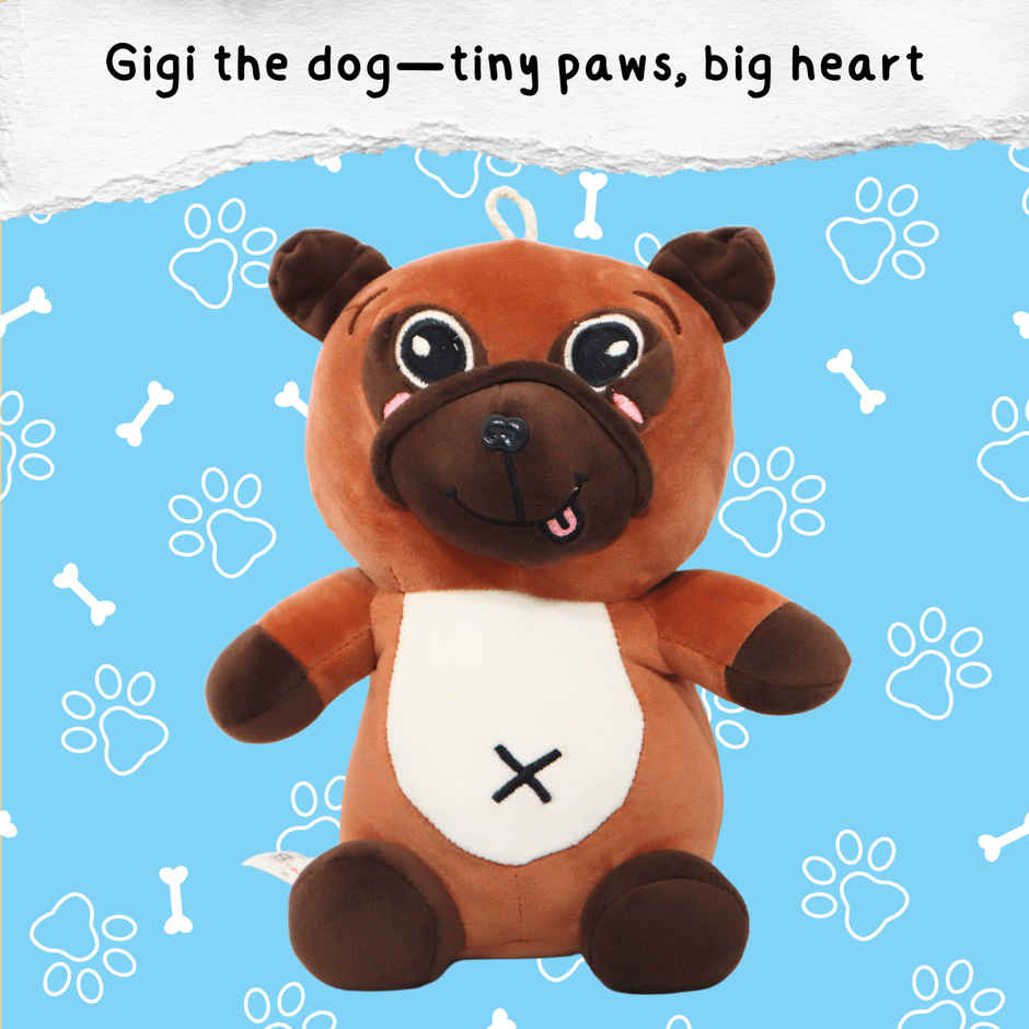 Toytales Cute Dog Soft Toy | Animal Toy | Plushie For Kids | Gift For Kids