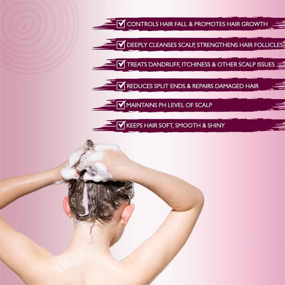 Nimbarka Onion & Neem Shampoo Controls Hair Fall & Promotes Hair Growth Paraben Free Salt Free