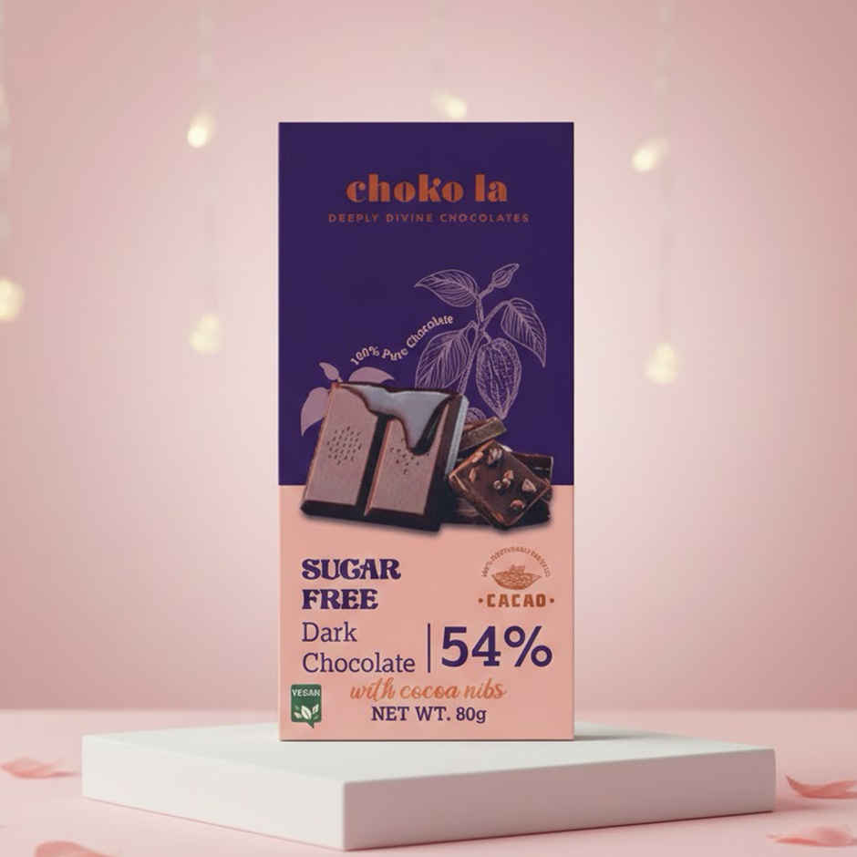 Chokola 54% Sugar Free Dark Chocolate
