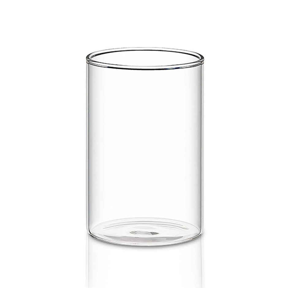 Borosil Vision Transparent Drinking Glass Set | 295 ml Borosilicate Glass Tumblers