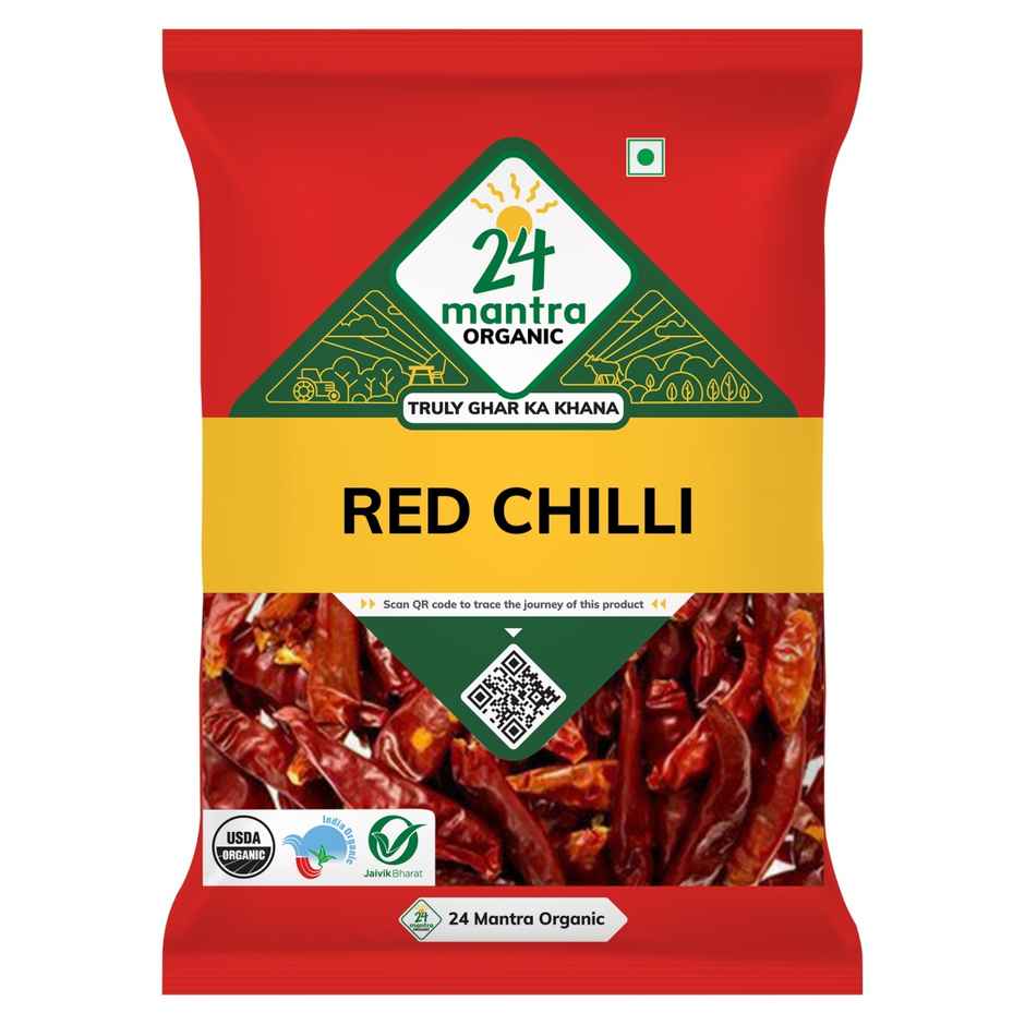 24 Mantra Organic Red Chilly Whole