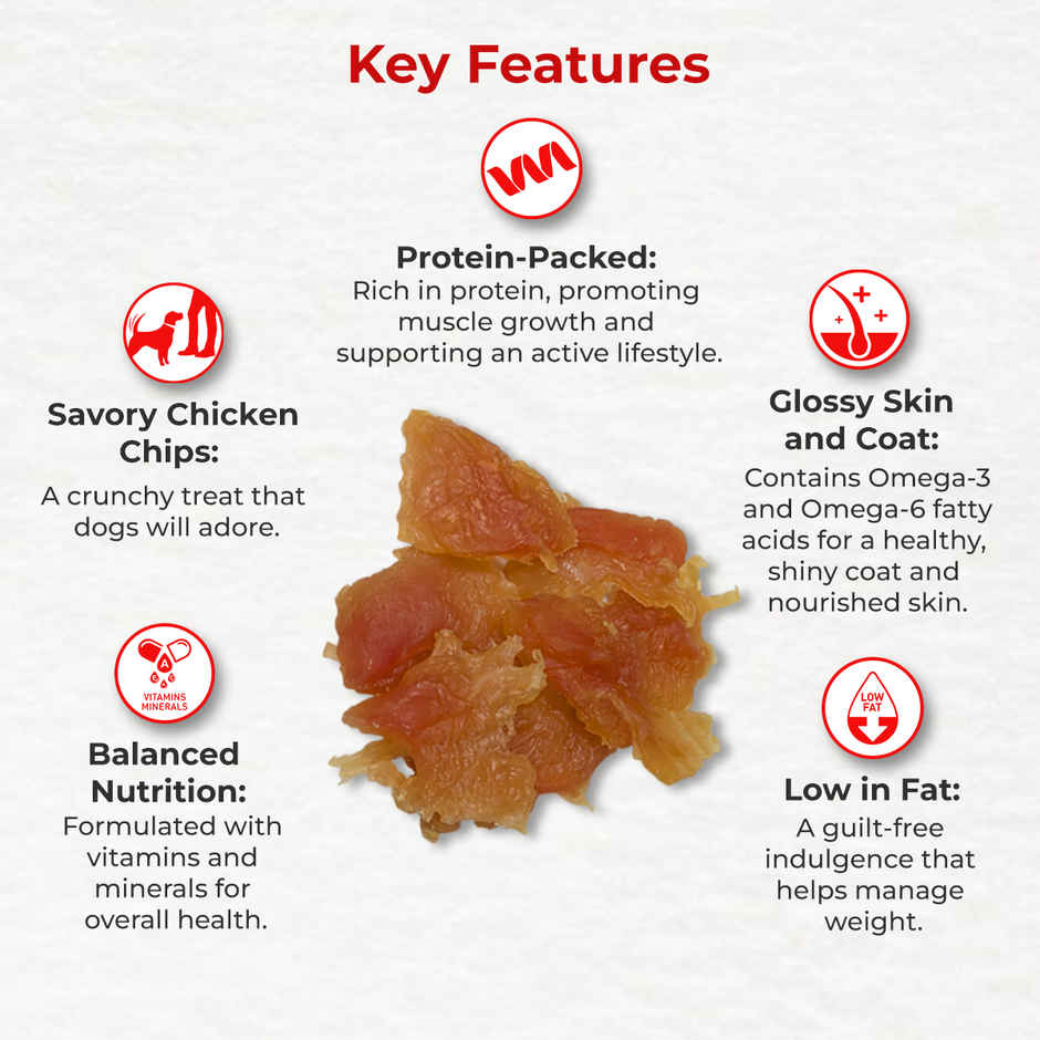 Drools Chicken Chips Dog Treats | Best For Training & Bonding | For Puppy & Adult