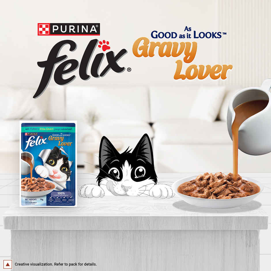 Felix Purina Felix Gravy Lover, Meaty Tuna Chunks