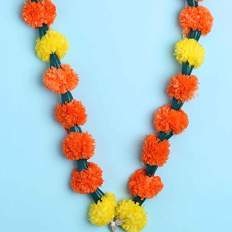 Haar Garland Medium Orange Yellow | Gullak