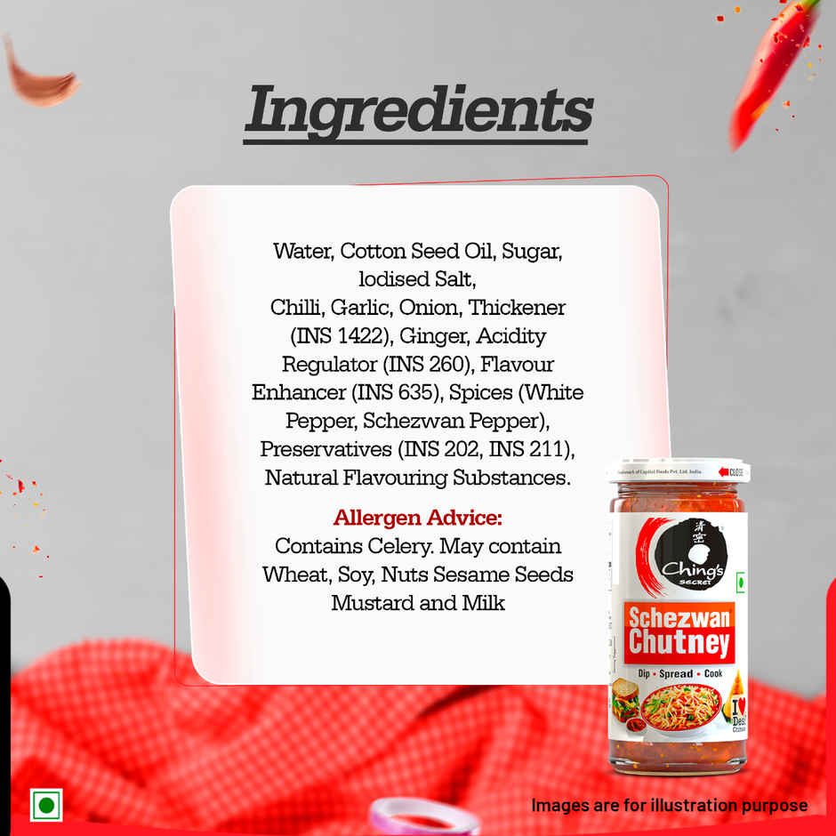 Ching's Secret Schezwan Chutney (250 g) & Ching's Secret Hakka Noodles with Masala (140 g) Combo