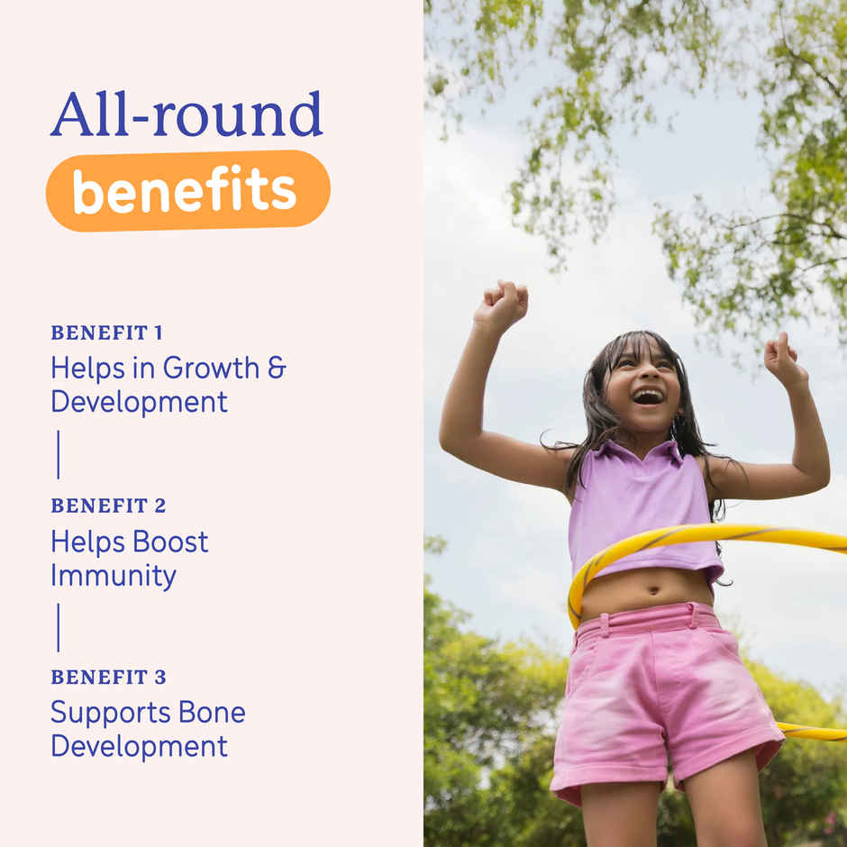 Gritzo Supermilk Growth+ (Formerly Height+) (7-9 Yrs Girls) | Double Chocolate, 12 Scoops